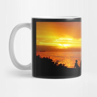 Lovers at Sunset, Elwood Beach Mug